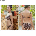 Fashion High Quality Leopard Steel Wire Ladies Panties and Underwear Set Sexy Lingerie